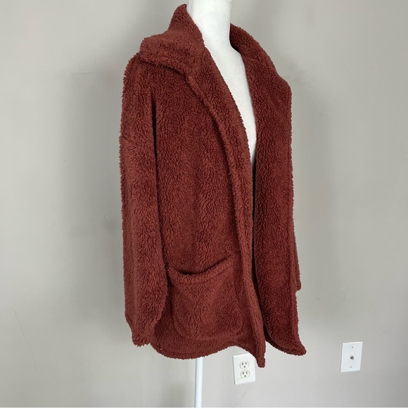 Z SUPPLY SHERPA TEDDY BEAR OPEN FRONT JACKET SIZE SMALL - Picture 6 of 14